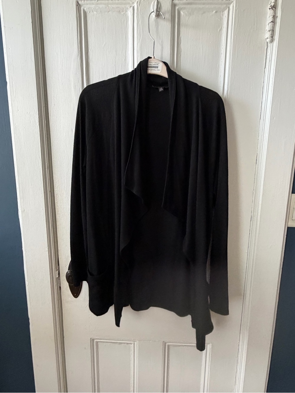 Banana Republic Black Open Drape Cardigan